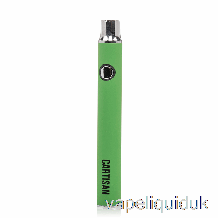 Cartisan Button VV 350 510 Battery Green Vape Juice